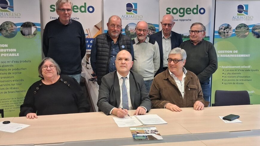 AQUARESO confie la gestion de ses services d'eau et d'assainissement à SOGEDO